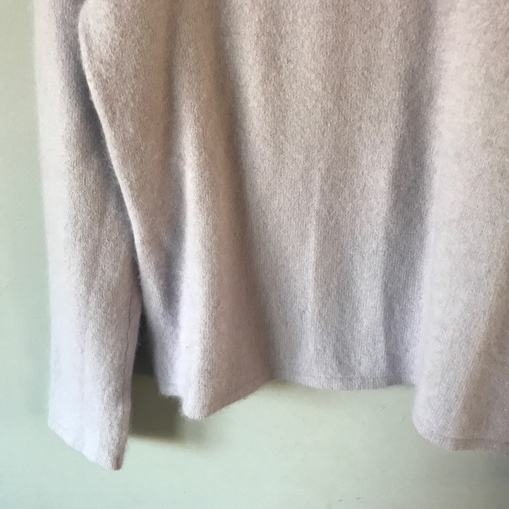 Style & Co purple angora rabbit  blend sweater - Picture 2 of 5